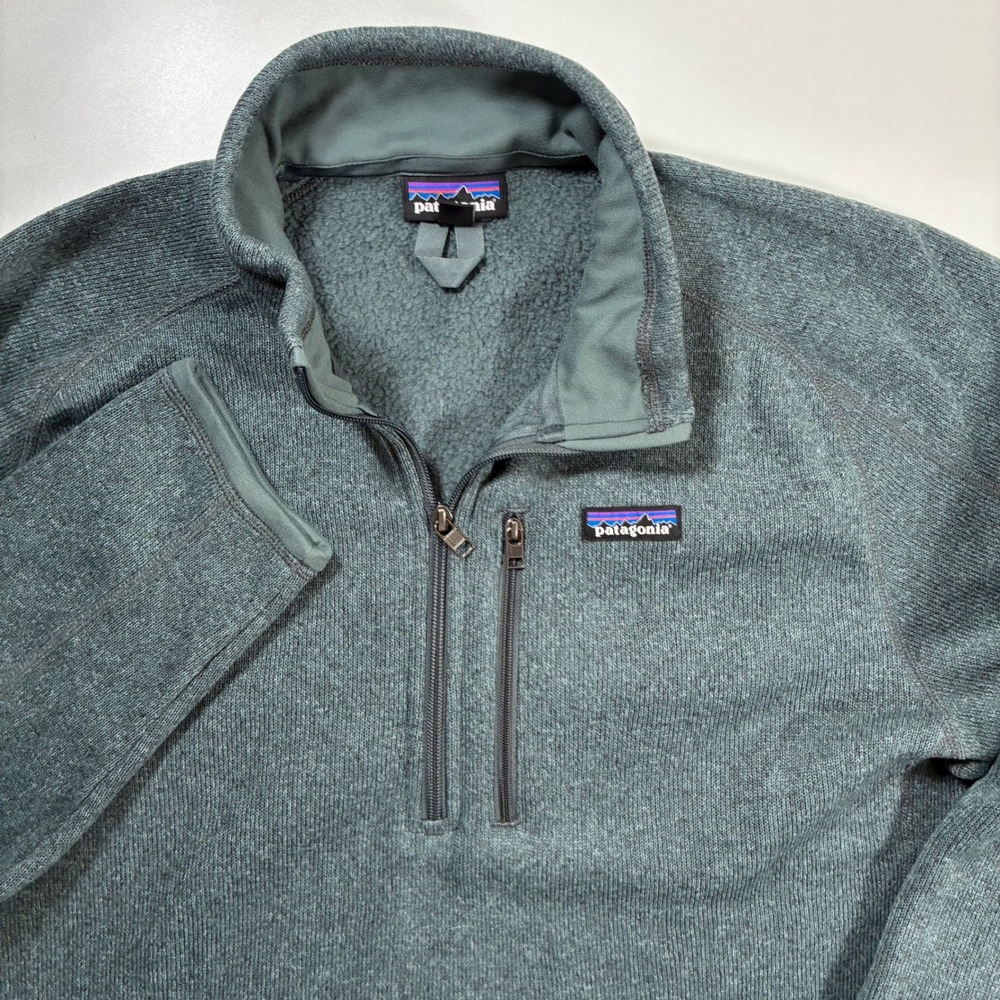 Patagonia Better Sweater Pullover Large Blue 1/4 Zip Fleece Hiking Gorpcore